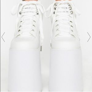 baby spice white platforms